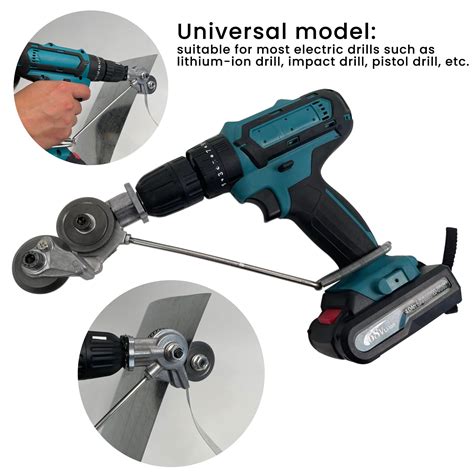 sheet metal shears for drill|cordless drill metal shear attachment.